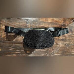 Black Sherpa Fanny Pack